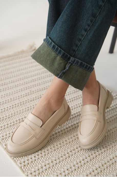 Sunny Kadın Bej Loafer