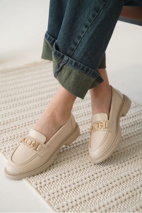 Viola Kadın Bej Loafer