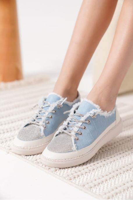 Ankle Mavi Kadın Günlük Ayakkabı