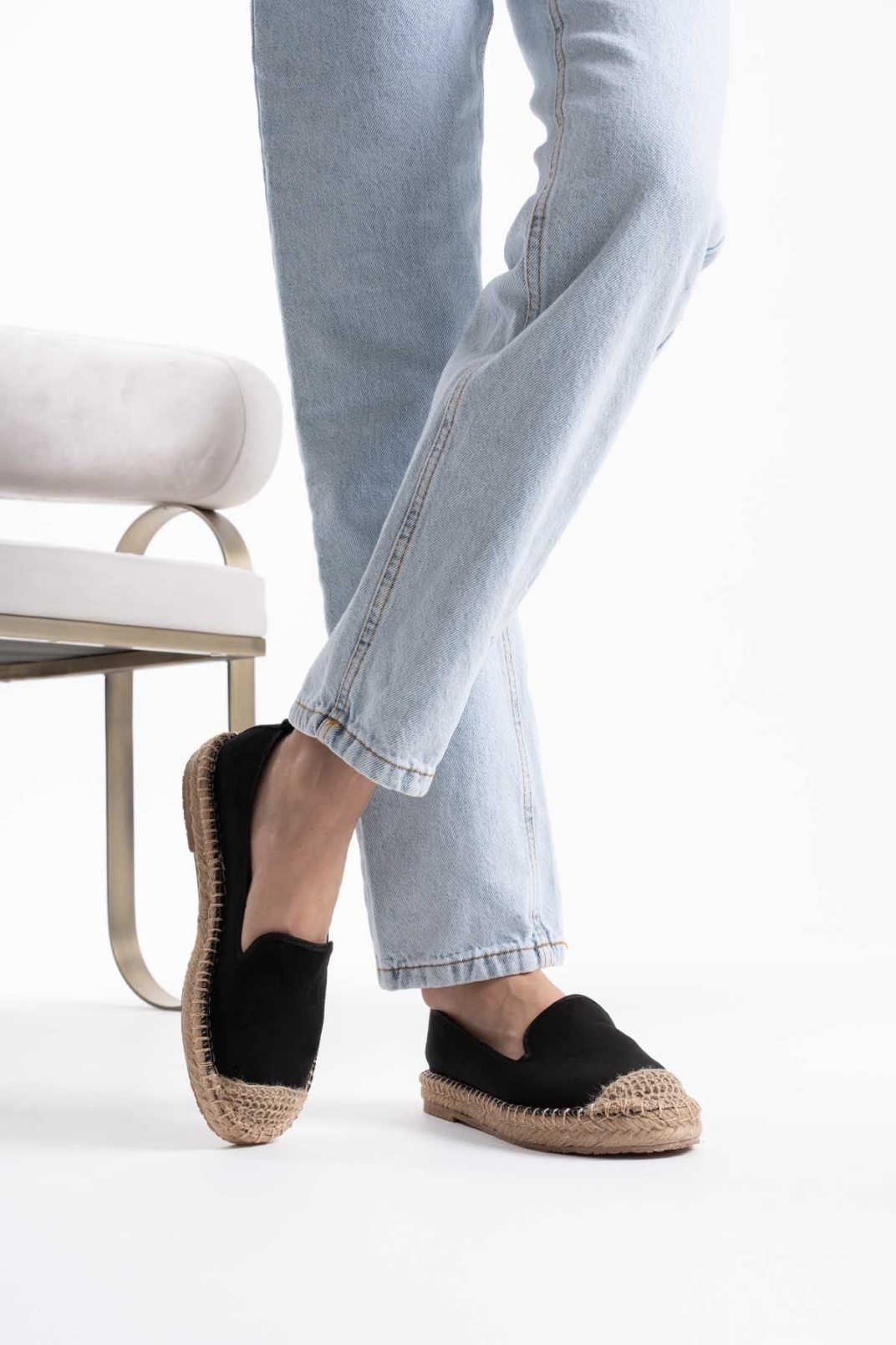 Fly Kadın Siyah Espadril Ayakkabı
