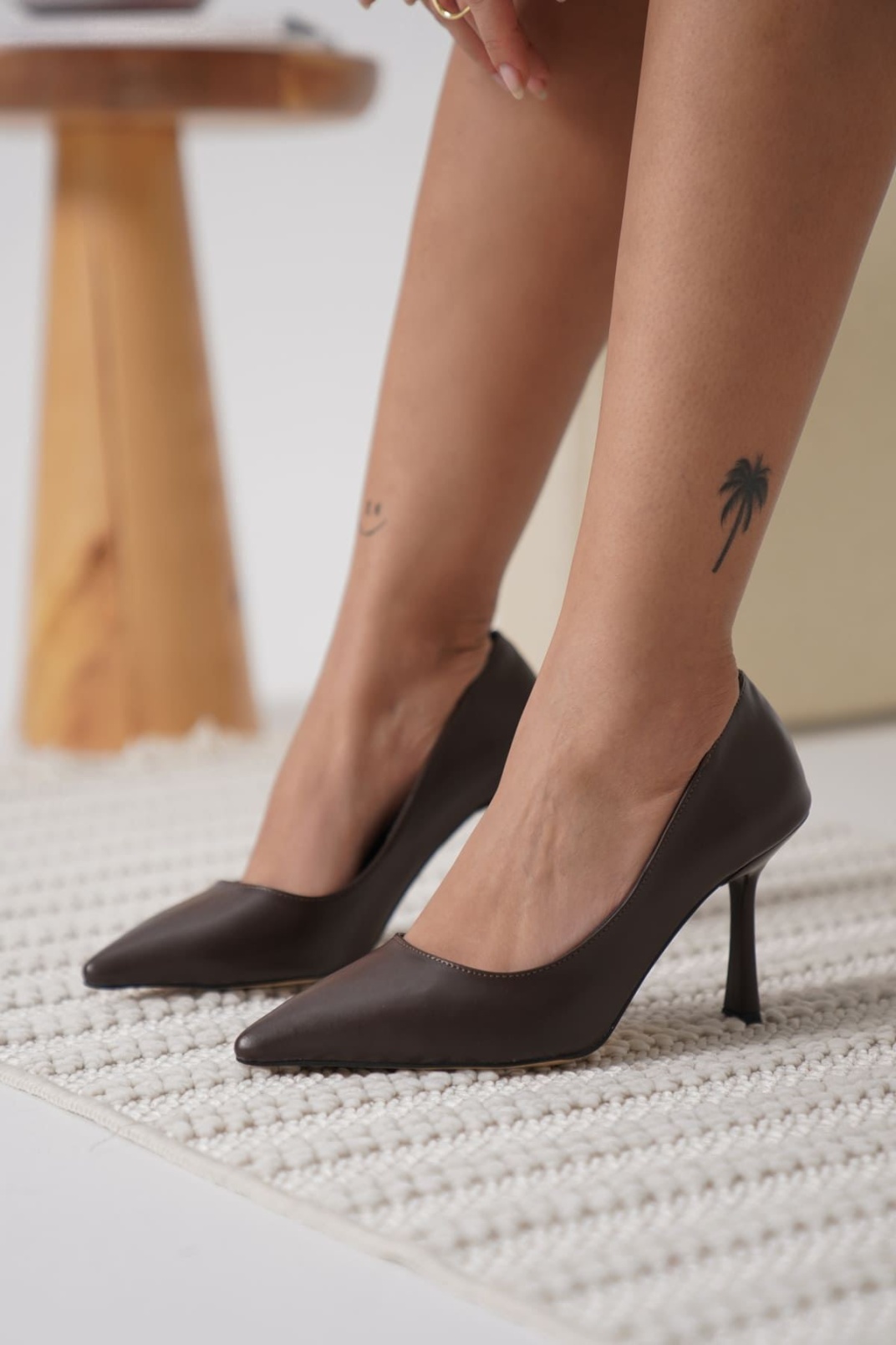 Zelena Kadın Acı Kahve Stiletto