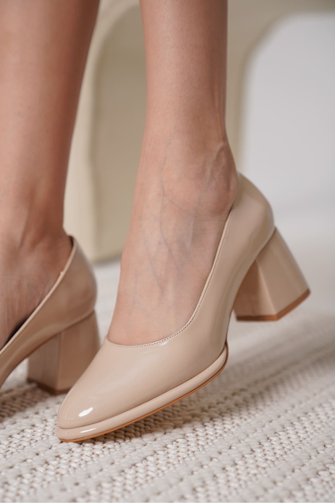Candie Nude Rugan Kadın Stiletto