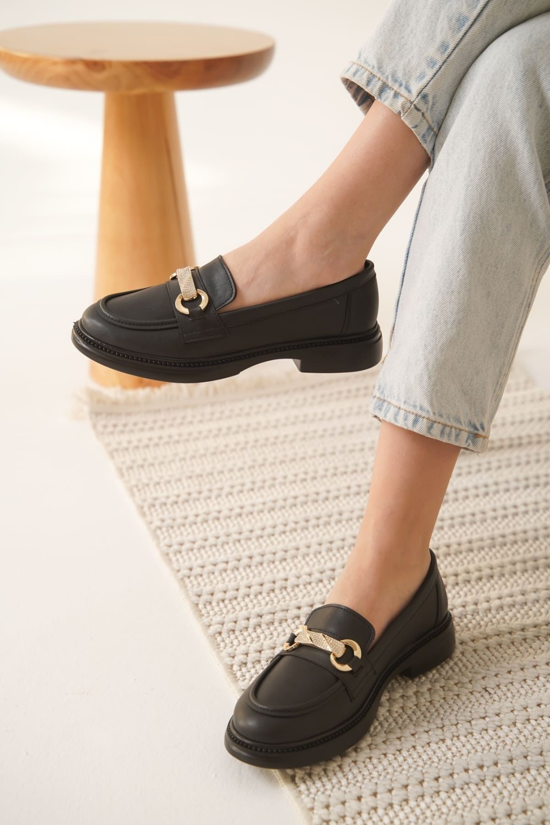 Lance Kadın Siyah Loafer