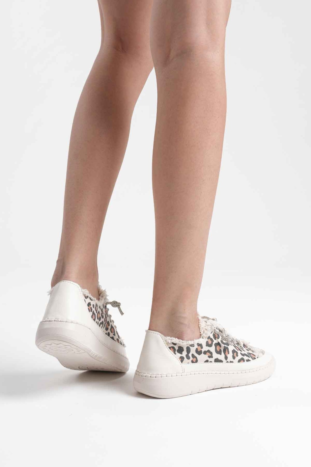 Ankle Leopar Kadın Günlük Ayakkabı