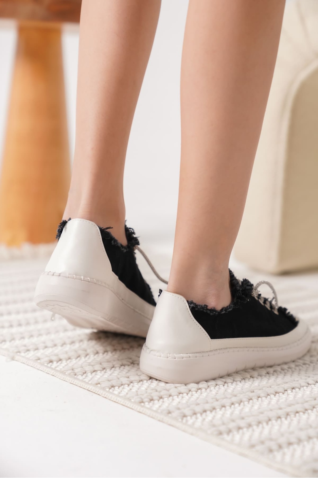 Ankle Siyah Kadın Günlük Ayakkabı