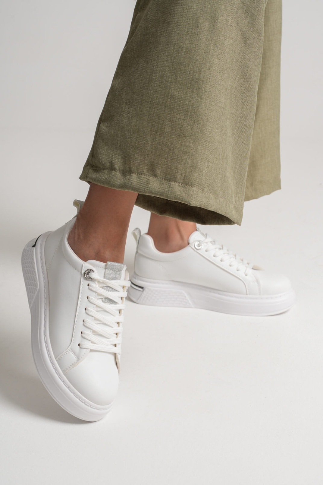 Liza Kadın Şık Günlük Beyaz Sneaker