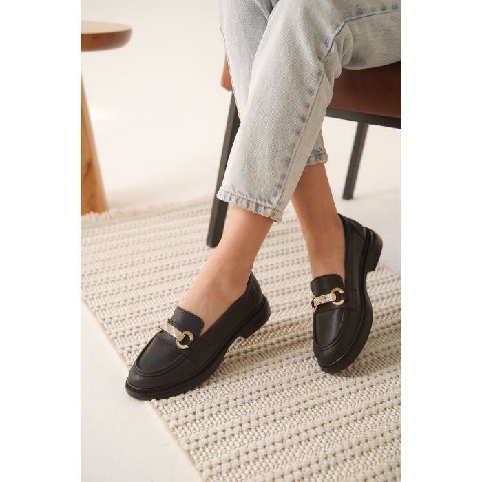 Lance Kadın Siyah Loafer