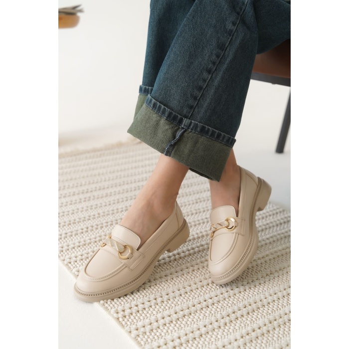 Lance Kadın Bej Loafer