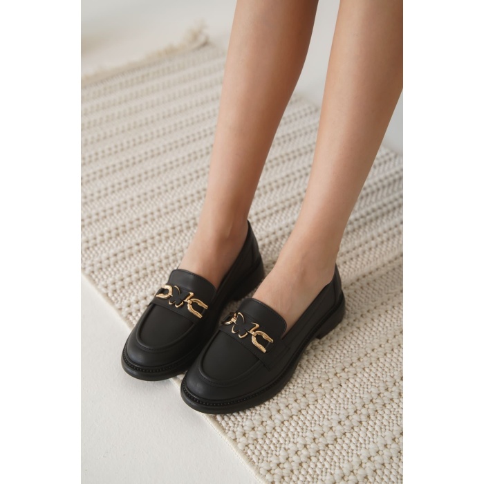 Selly Kadın Siyah Loafer