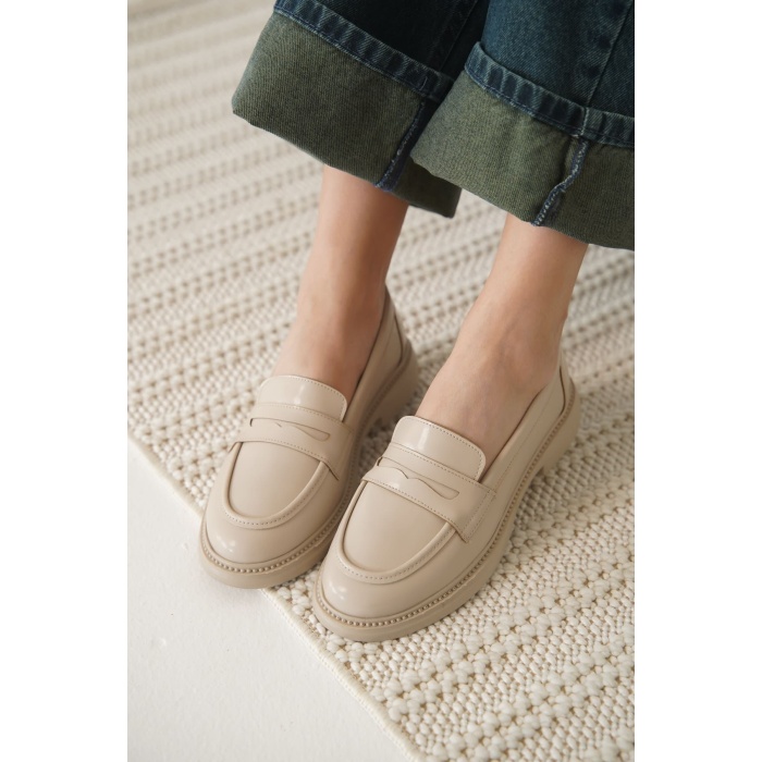 Sunny Kadın Bej Rugan Loafer