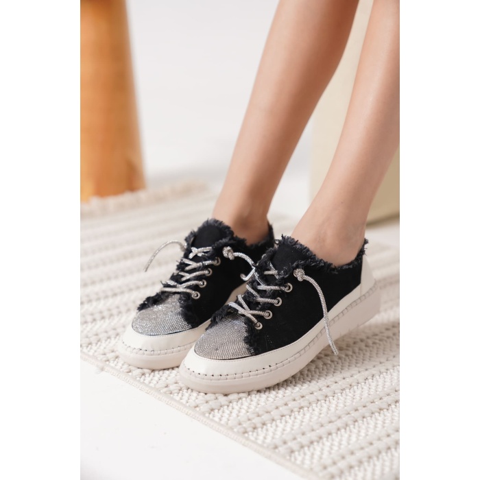 Ankle Siyah Kadın Günlük Ayakkabı