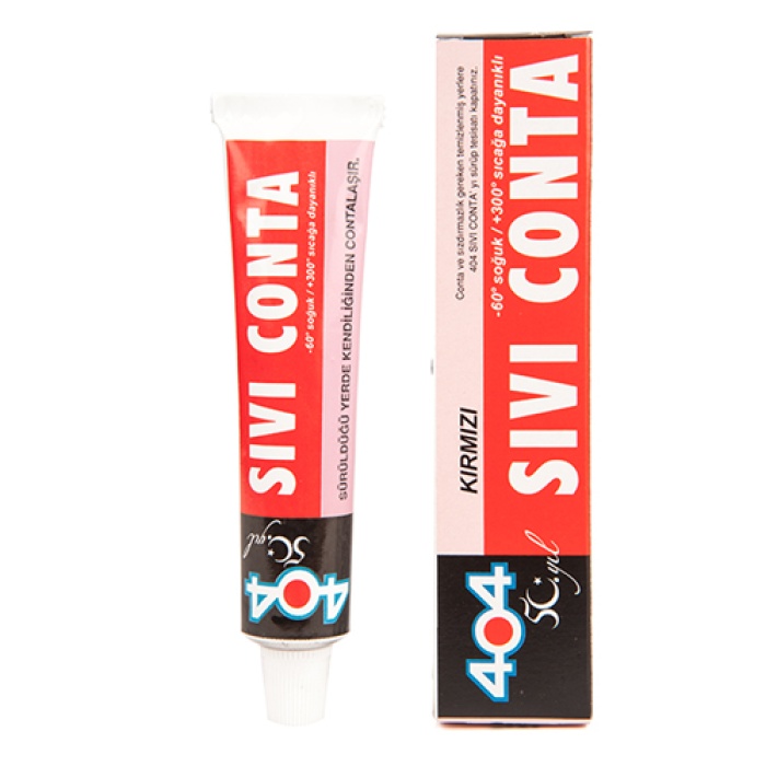 404 Sıvı Conta Kırmızı 80 Gr