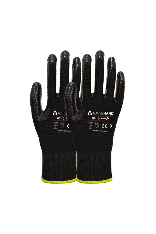 Activehand NT101 Süperfit Eldiven Siyah No:10