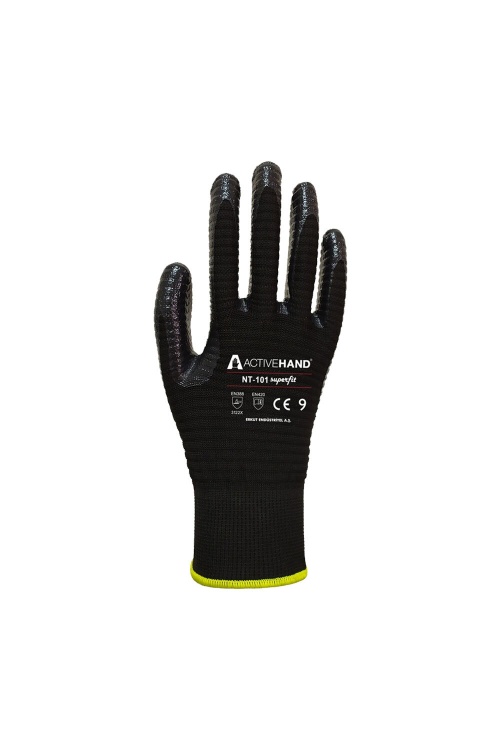 Activehand NT101 Süperfit Eldiven Siyah No:9