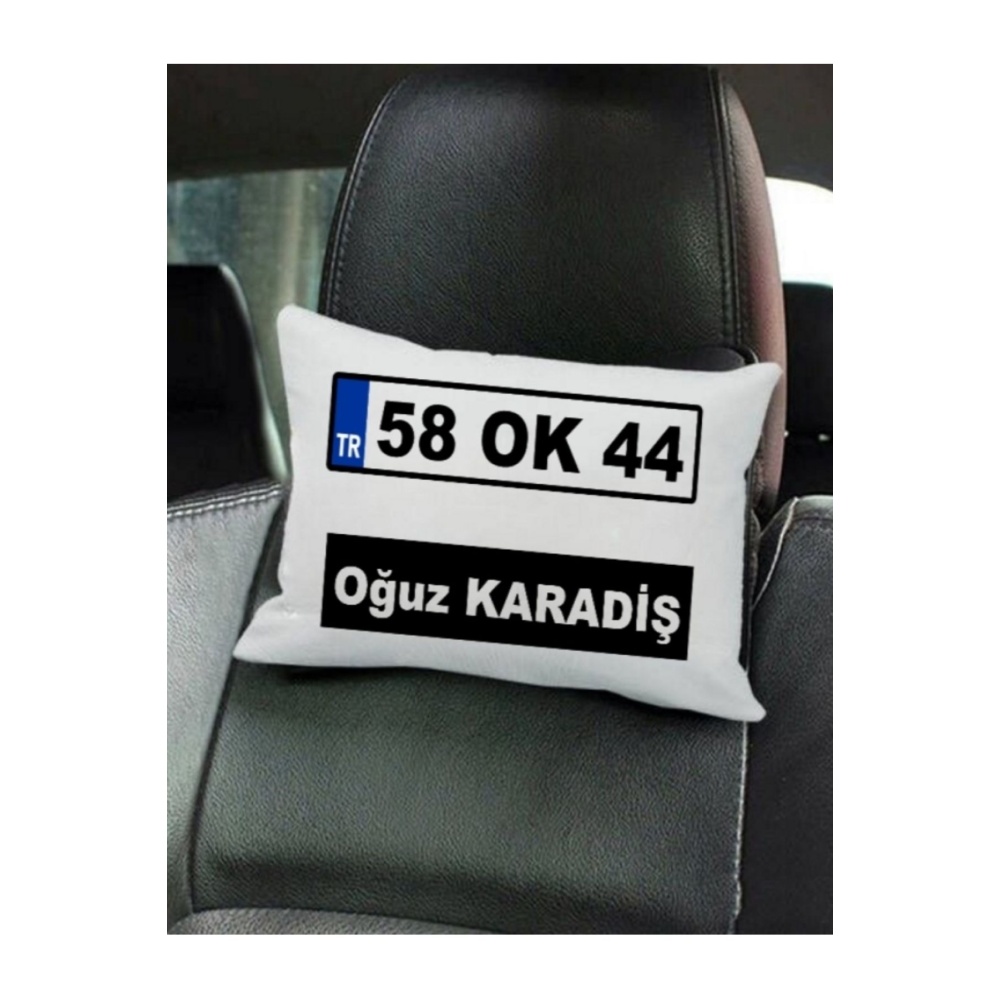 Kişiye Özel Plakalı Araç Boyun Yastığı
