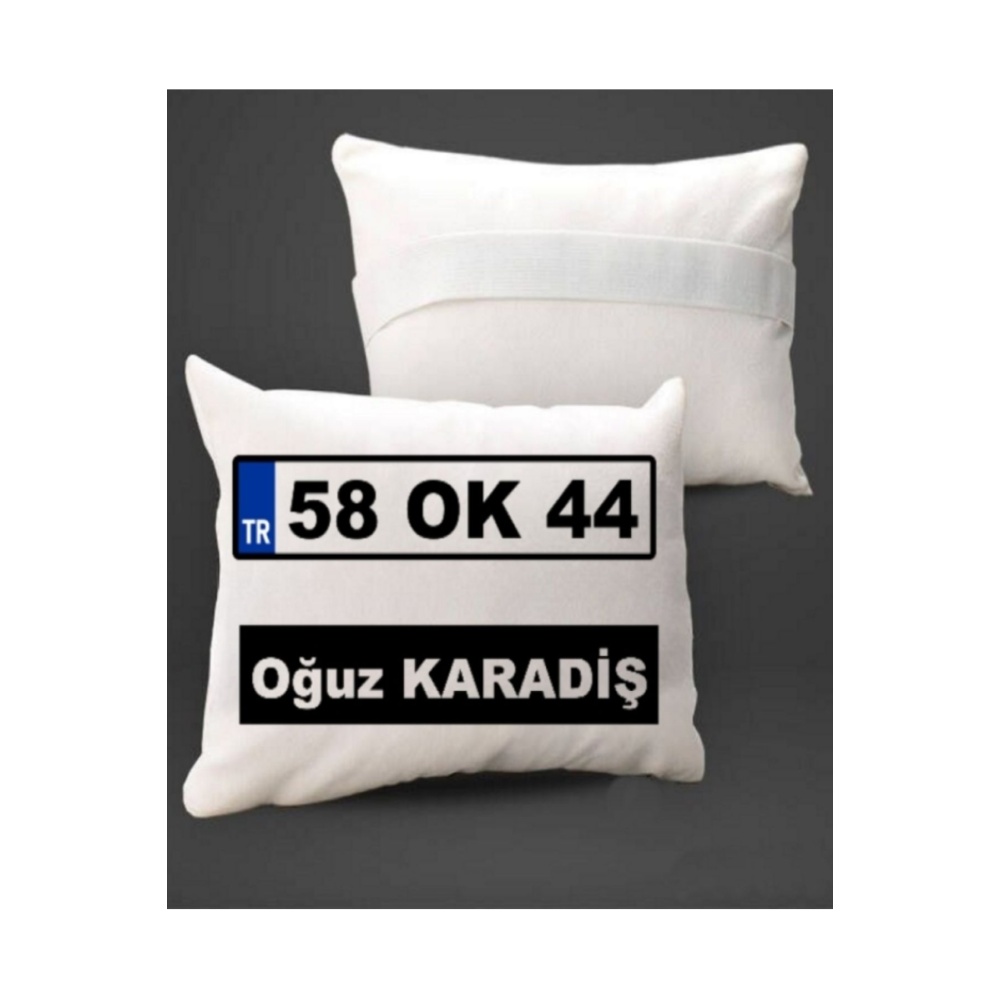 Kişiye Özel Plakalı Araç Boyun Yastığı