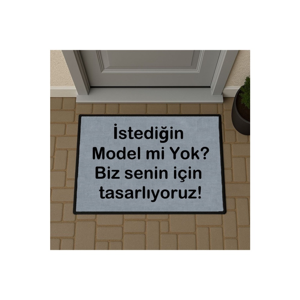 İstediğin Model Tasarlanabilir Kişiye Özel Tasarım Kapi Paspas 60x40cm Kapi Onu Paspasi