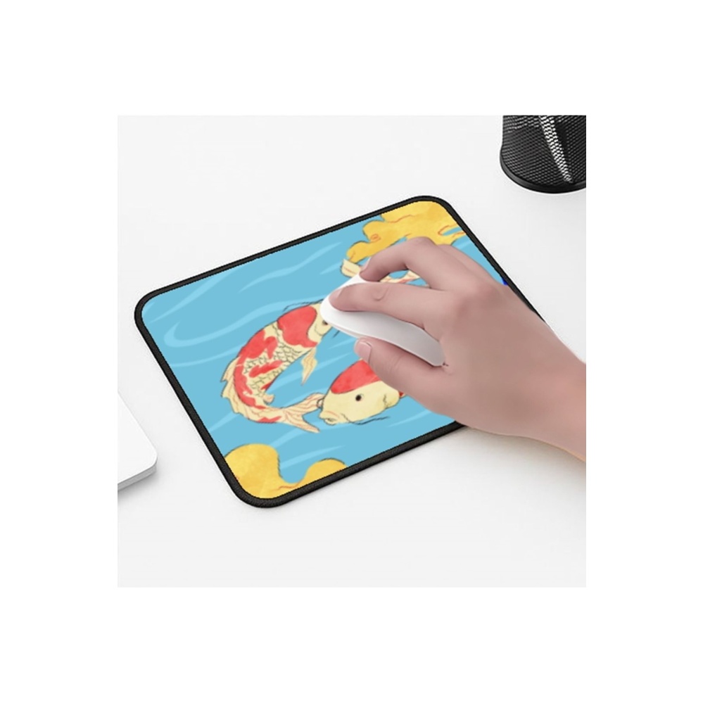 Ying Yang Balık Tasarımlı 33x28 Cm Mousepad Kaymaz Taban Rahat Konforlu Mouse Pad