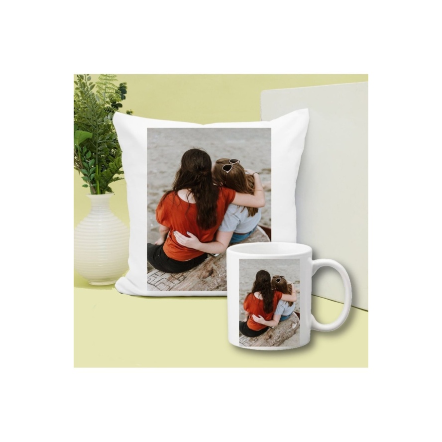 Kişiye Özel Fotoğraflı Yastık Ve Kupa Hediye Seti