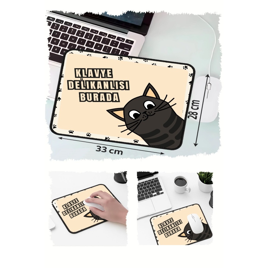 Klavye Delikanlısı Tasarımlı 33x28 Cm Mousepad Kaymaz Taban Rahat Konforlu Mouse Pad