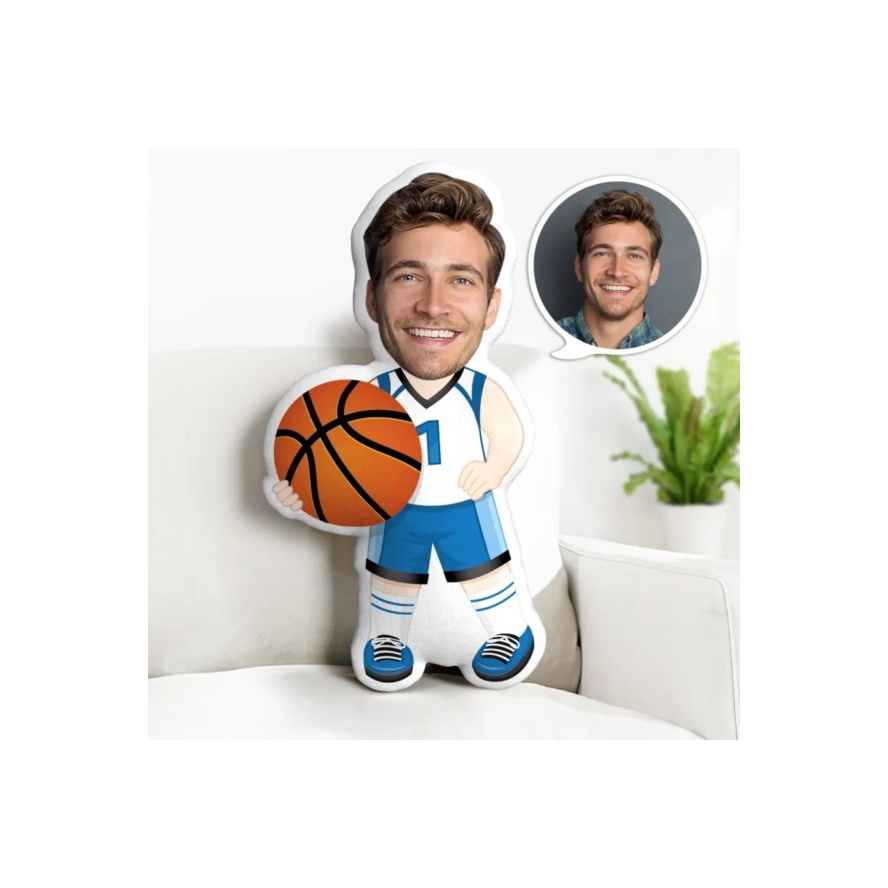 Kişiye Özel Basketbolcu Tasarımlı Şekilli Yastık