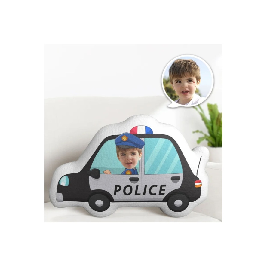 Kişiye Özel Polis Arabası Tasarımlı Şekilli Yastık