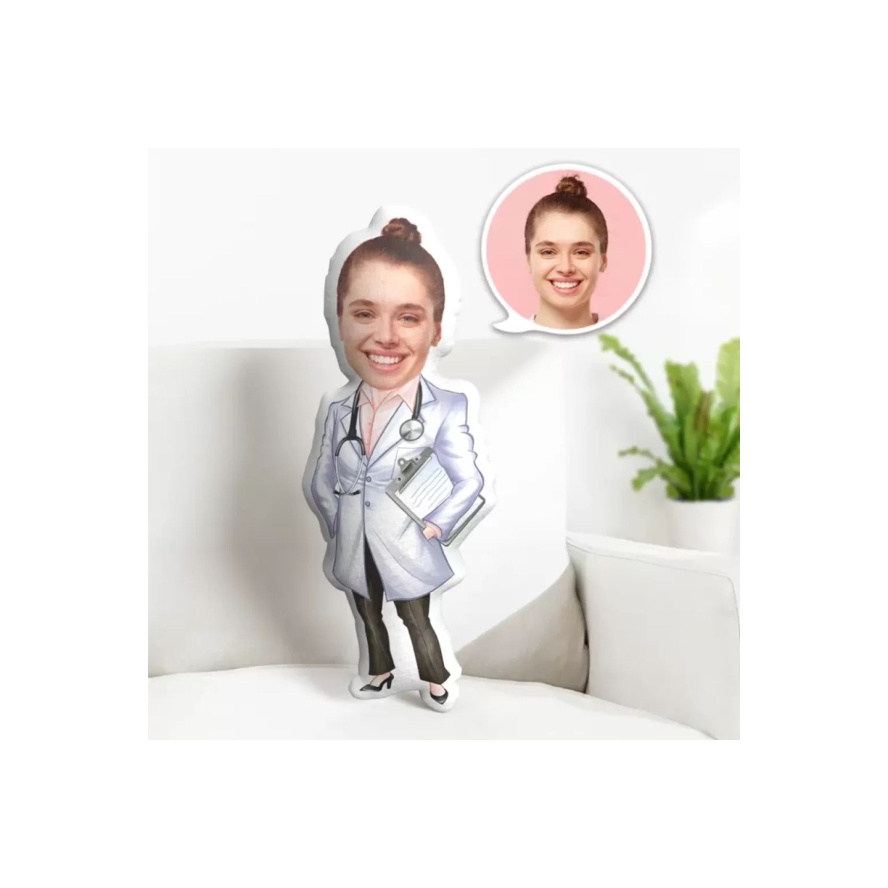 Kişiye Özel Doktor Tasarımlı Şekilli Yastık