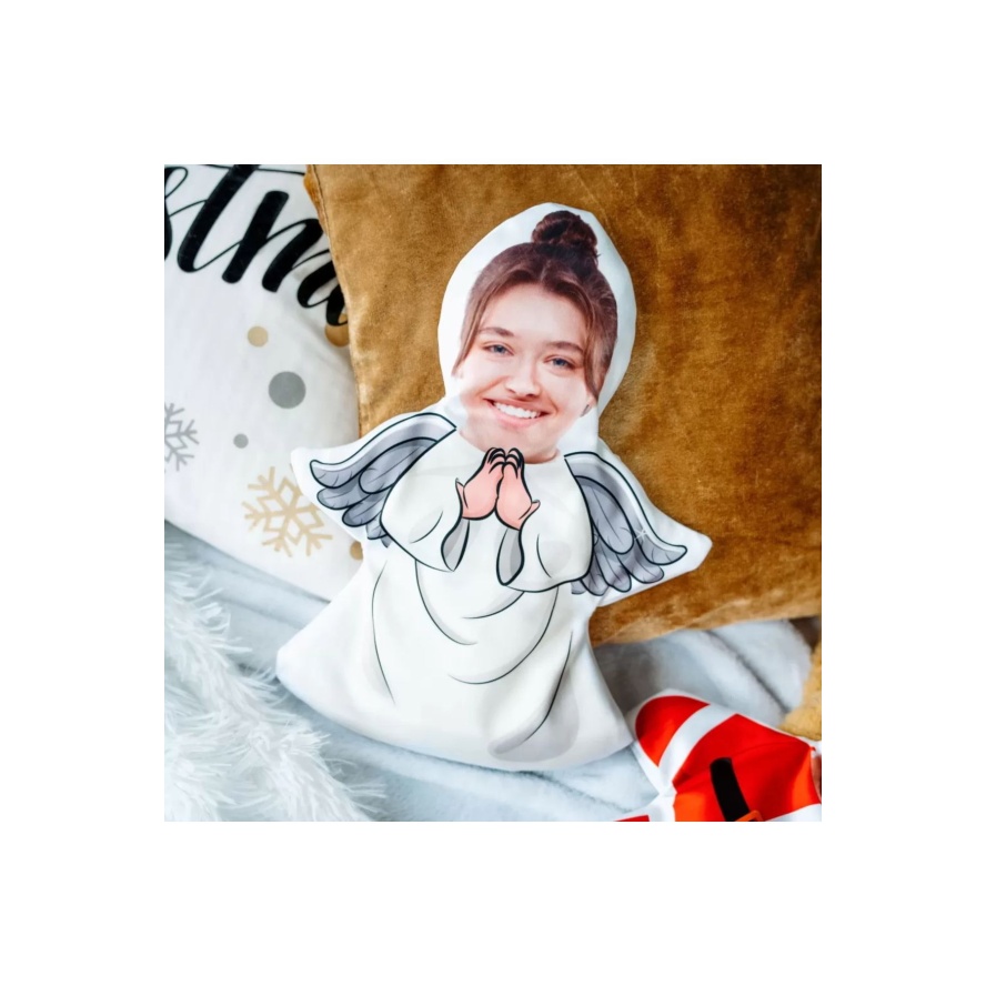 Kişiye Özel Melek Tasarımlı Şekilli Yastık