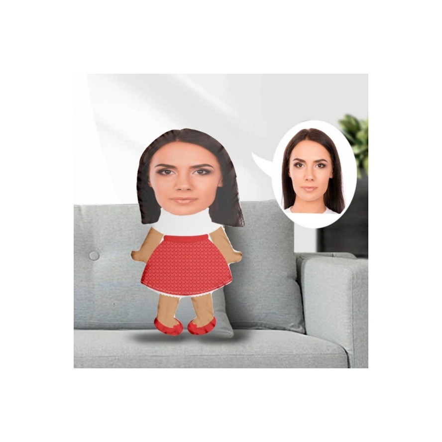 Kişiye Özel Fotoğraflı Şekilli Bebek Yastık Oyuncak