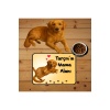 Özel Fotoğraf Ve İsimli Kedi Köpek Mama Paspası Ve Mama Önü Tuvalet Önü Paspas 40x60cm