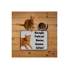 Fotoğraf Baskılı Kedi Köpek Mama Paspası Ve Beslenme Altlığı Mama Önü Tuvalet Önü Paspas 40x60cm