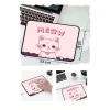 Meow Tatlış Kedi Tasarımlı 33x28 Cm Mousepad Kaymaz Taban Rahat Konforlu Mouse Pad