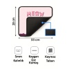 Meow Tatlış Kedi Tasarımlı 33x28 Cm Mousepad Kaymaz Taban Rahat Konforlu Mouse Pad
