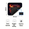Alev Ejderha Black Tasarımlı 33x28 Cm Mousepad Kaymaz Taban Rahat Konforlu Mouse Pad