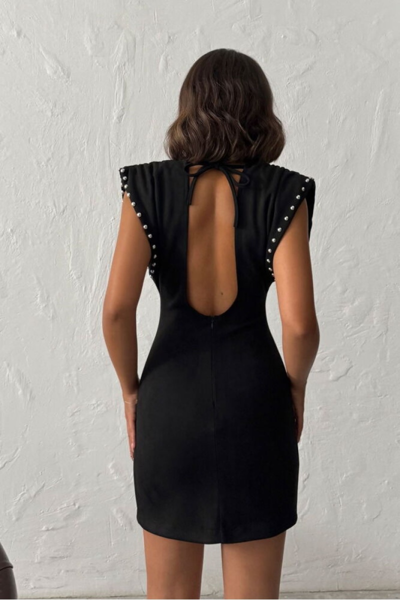 Topshow Droplu Scuba Süet Elbise