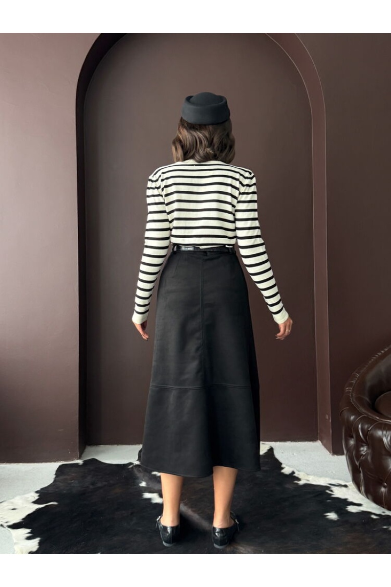 Topshow Süet Uzun Etek