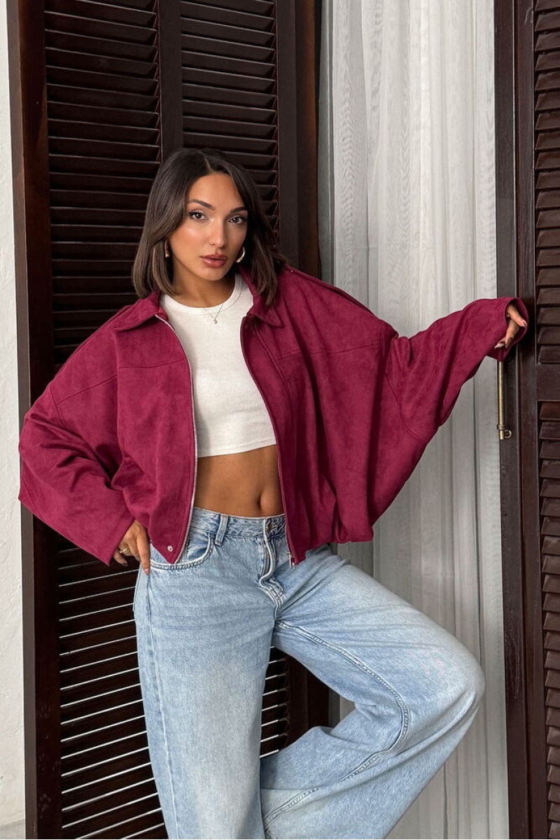 Topshow Scuba Süet Mont Bordo