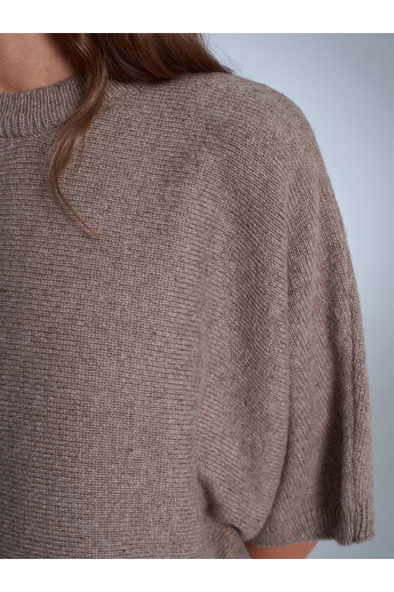 DİLVİN Yün Karışımlı Yarasa Kollu Triko Kazak