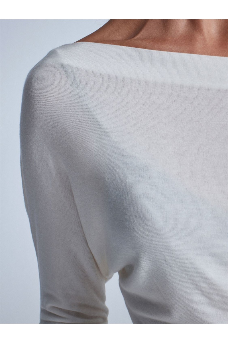 DİLVİN Yün Karışımlı Tek Omuz Top