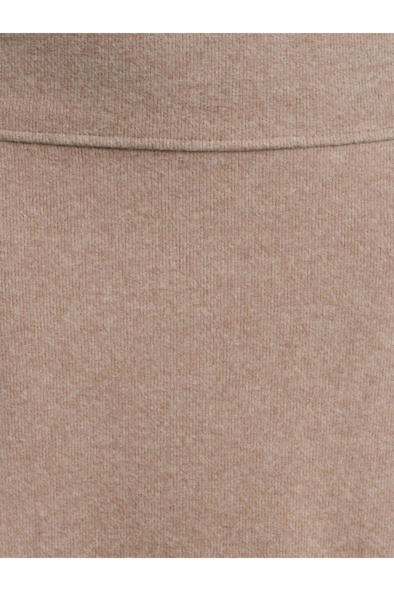 DİLVİN Beli Lastikli Örme Midi Etek