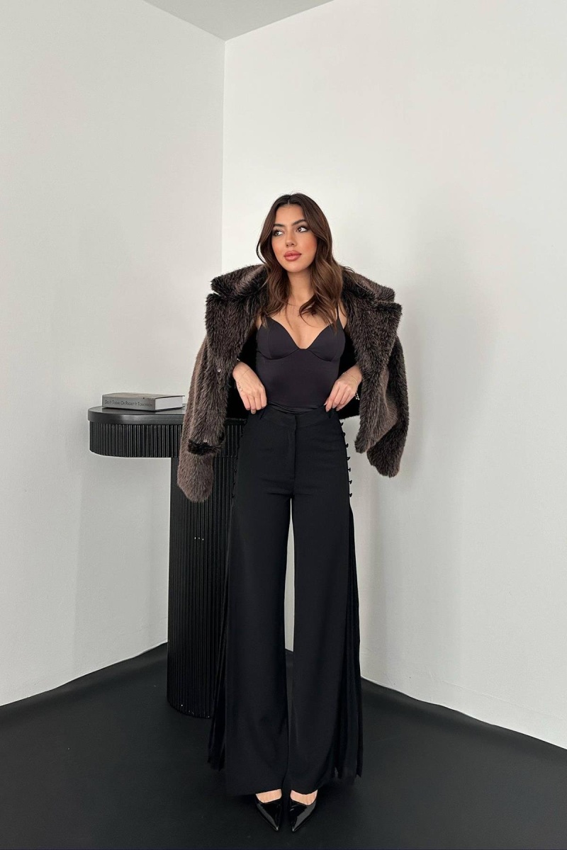 ELISA Yanları Piliseli Pantolon