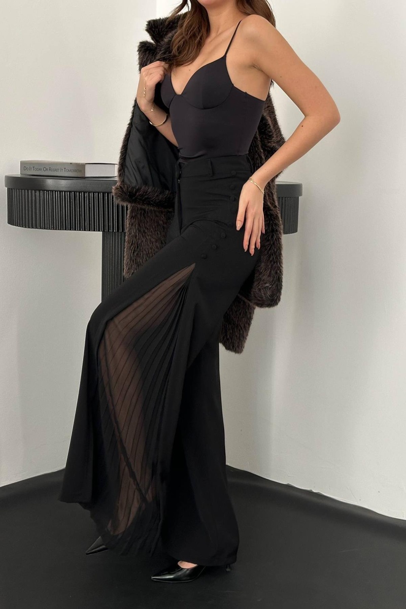 ELISA Yanları Piliseli Pantolon