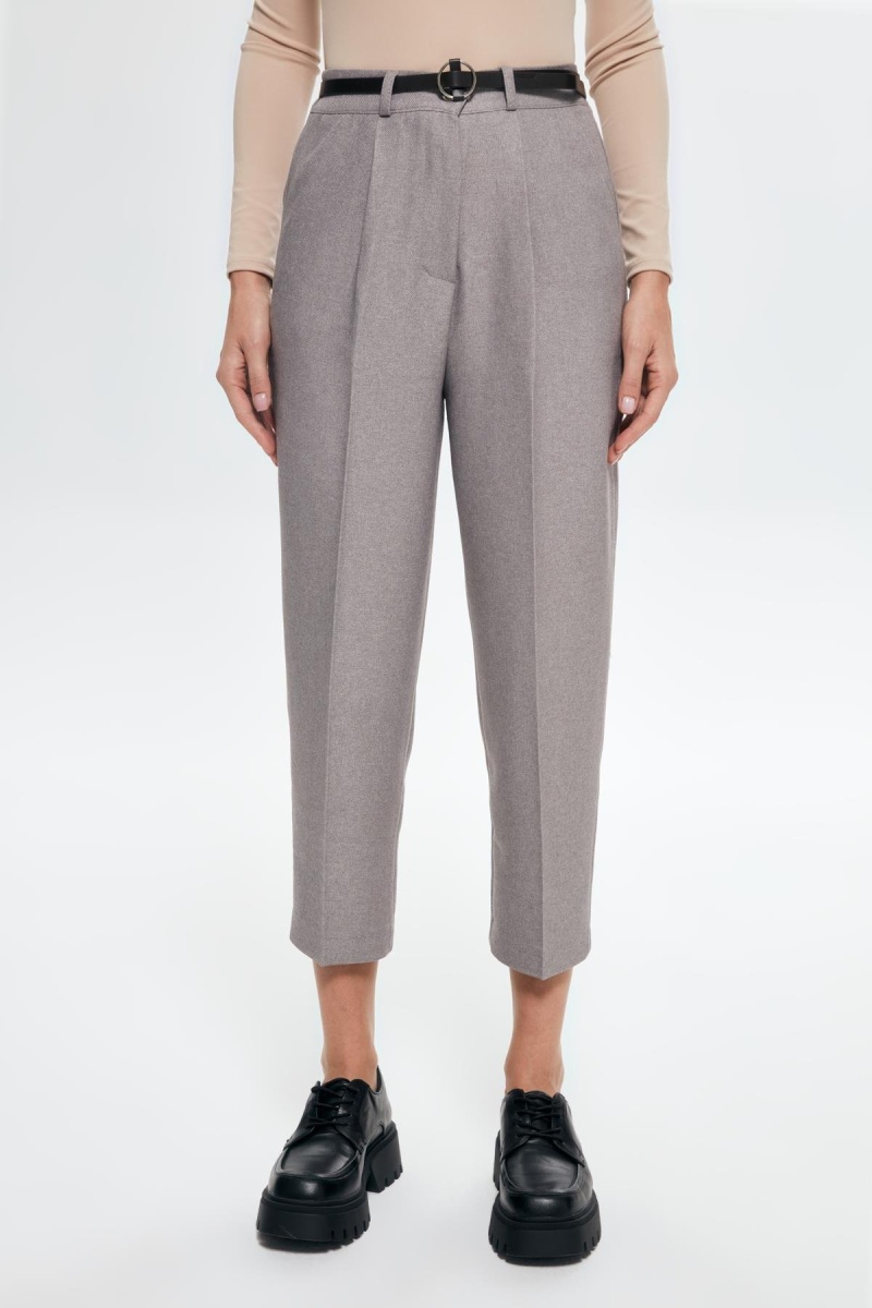 Quzu Kemerli Havuç Pantolon