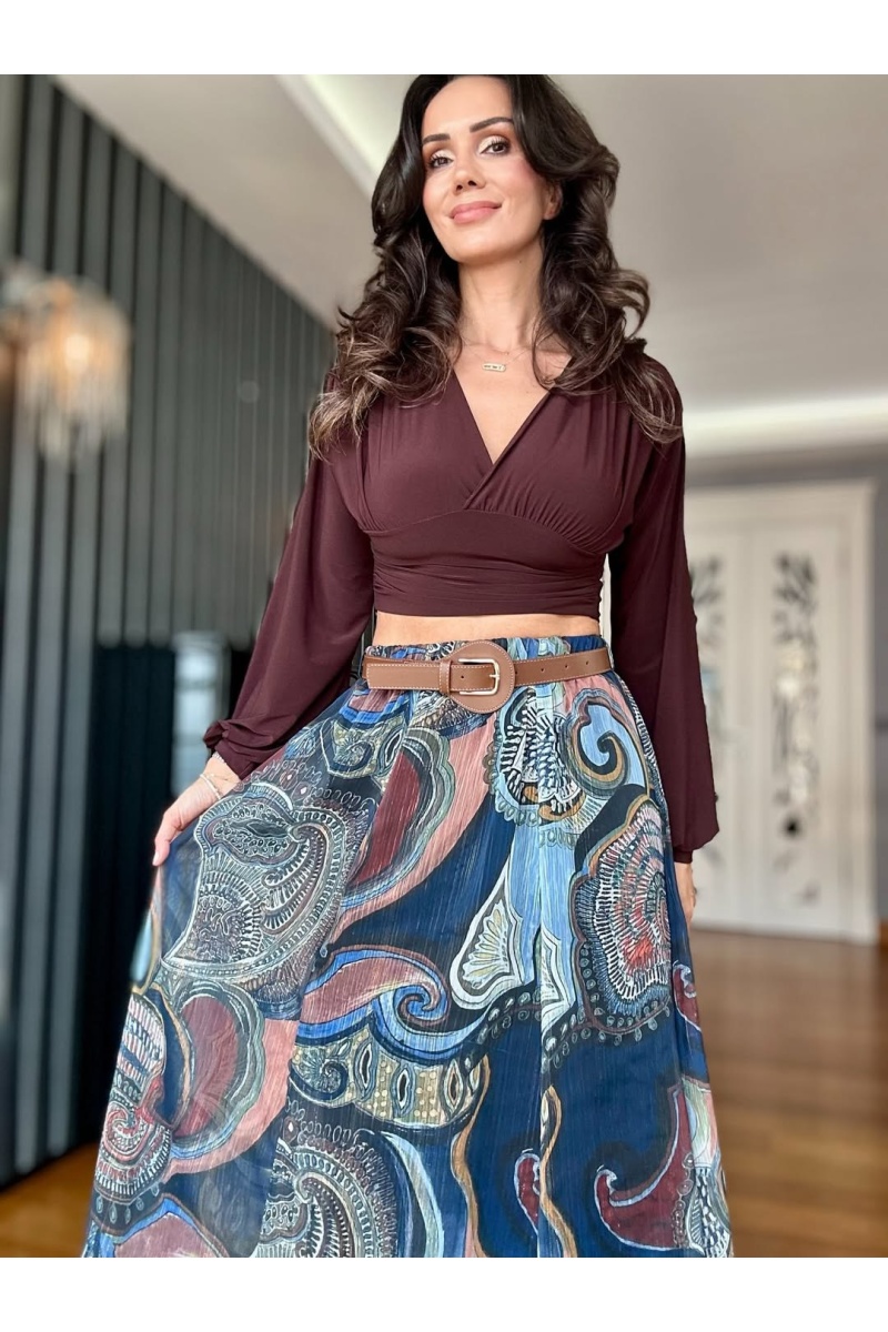 Zara Model Şifon Etek