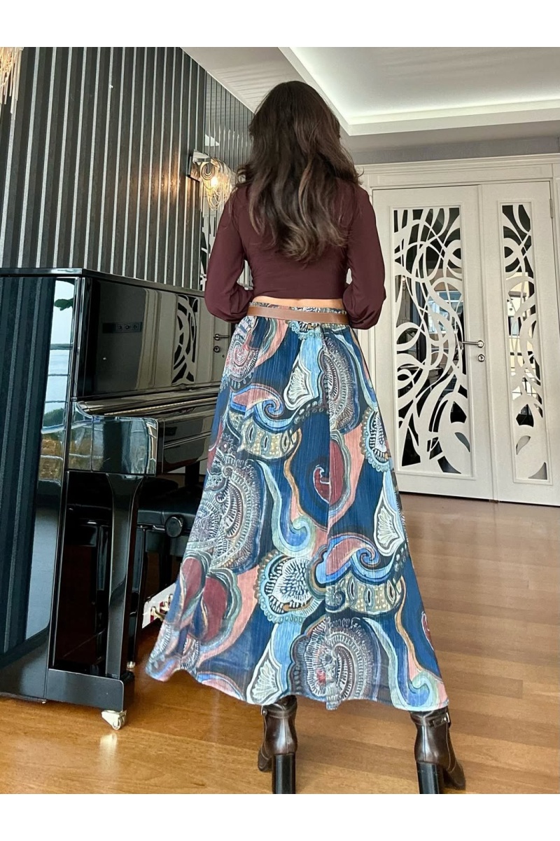 Zara Model Şifon Etek