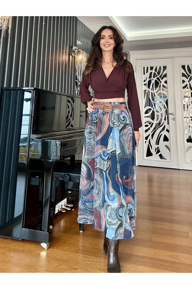 Zara Model Şifon Etek