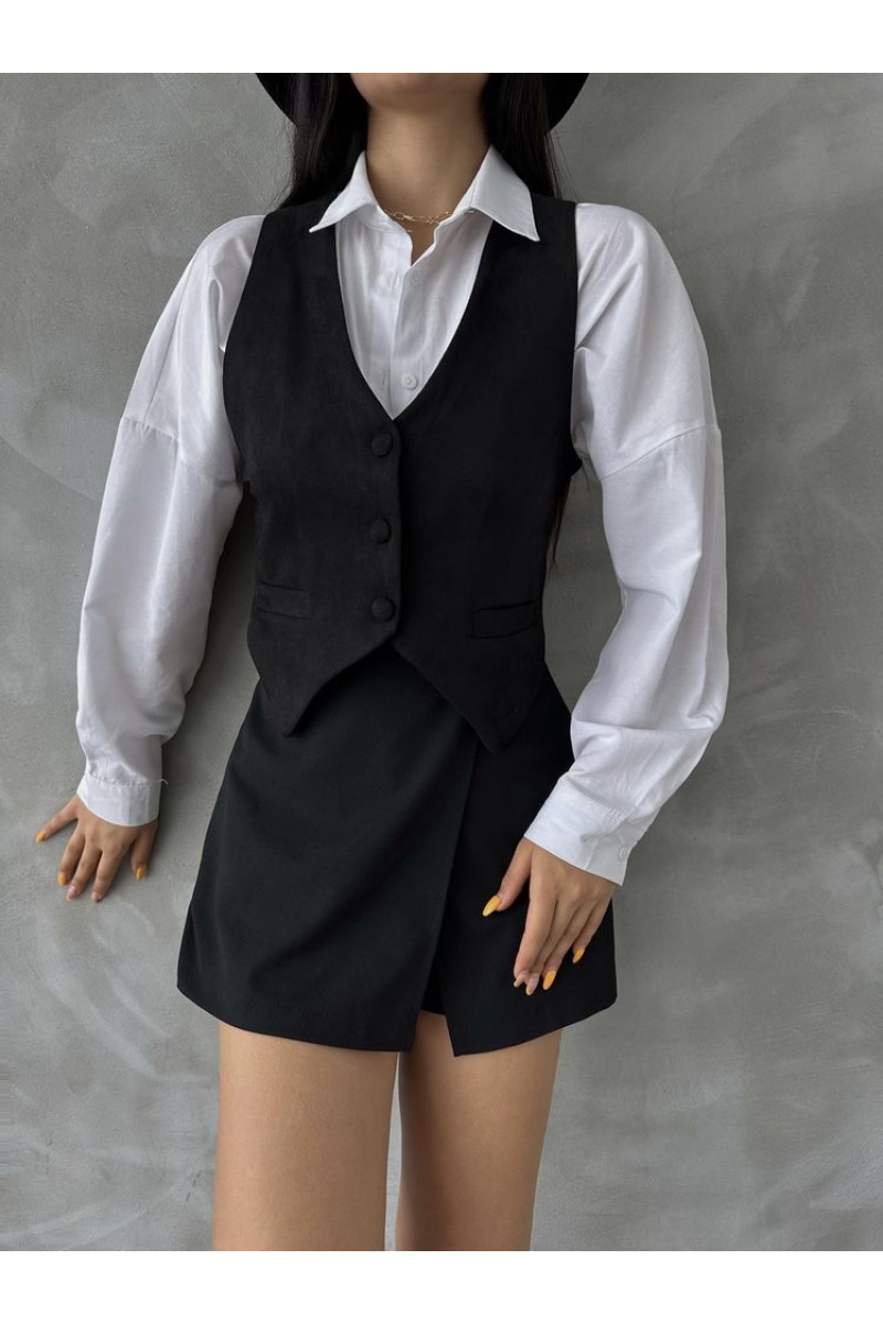 Topshow Vizon Süet Yelek