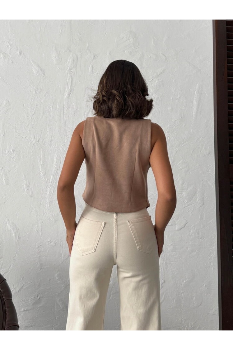 Topshow Vizon Süet Yelek