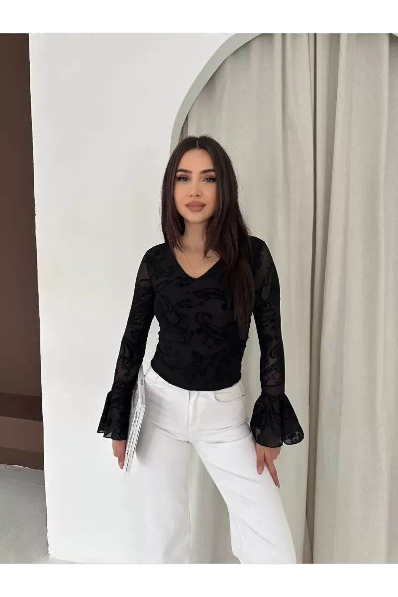 İspanyol Kollu Bluz