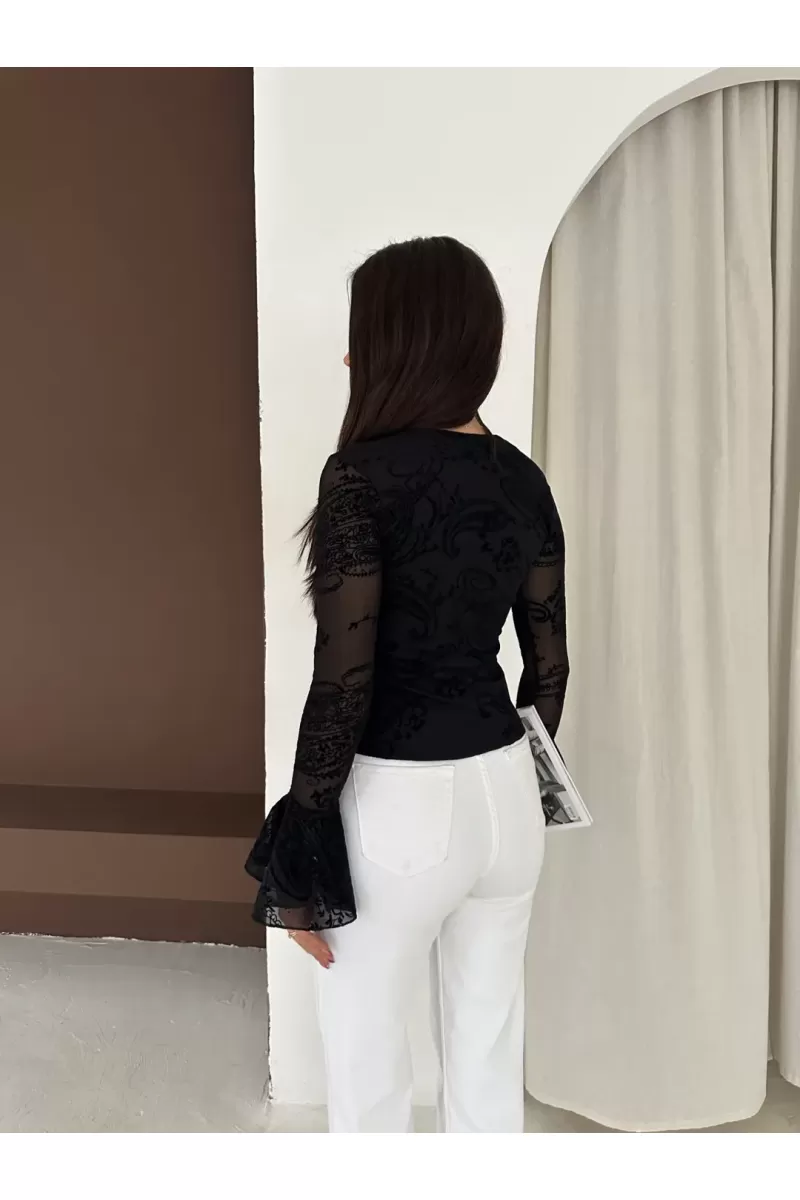 İspanyol Kollu Bluz